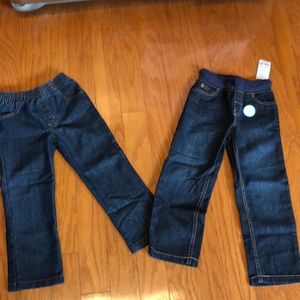 2 pairs toddler boys jeans